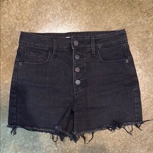 Black Denim Women Shorts